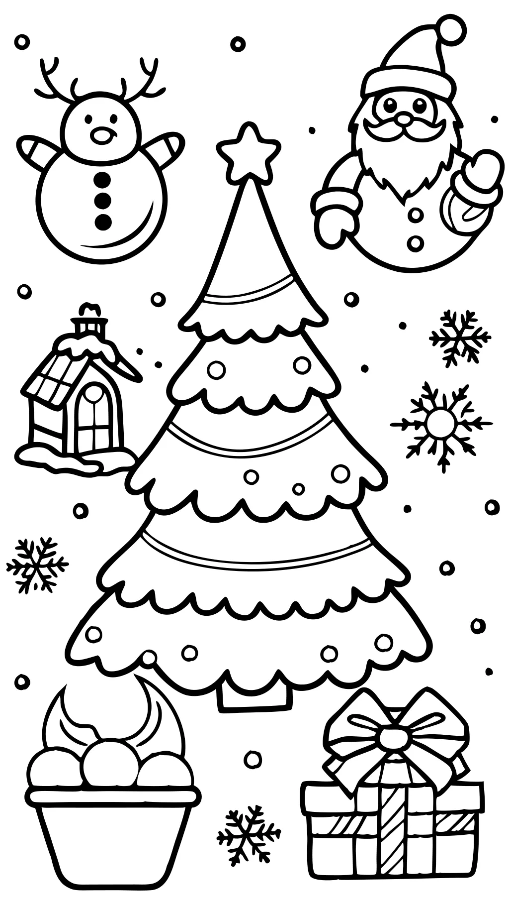 pages à colorier de Noël imprimer